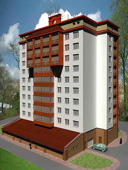 36-кв жилой дом со встроенной автостоянкой по ул. Чехова в Могилеве
